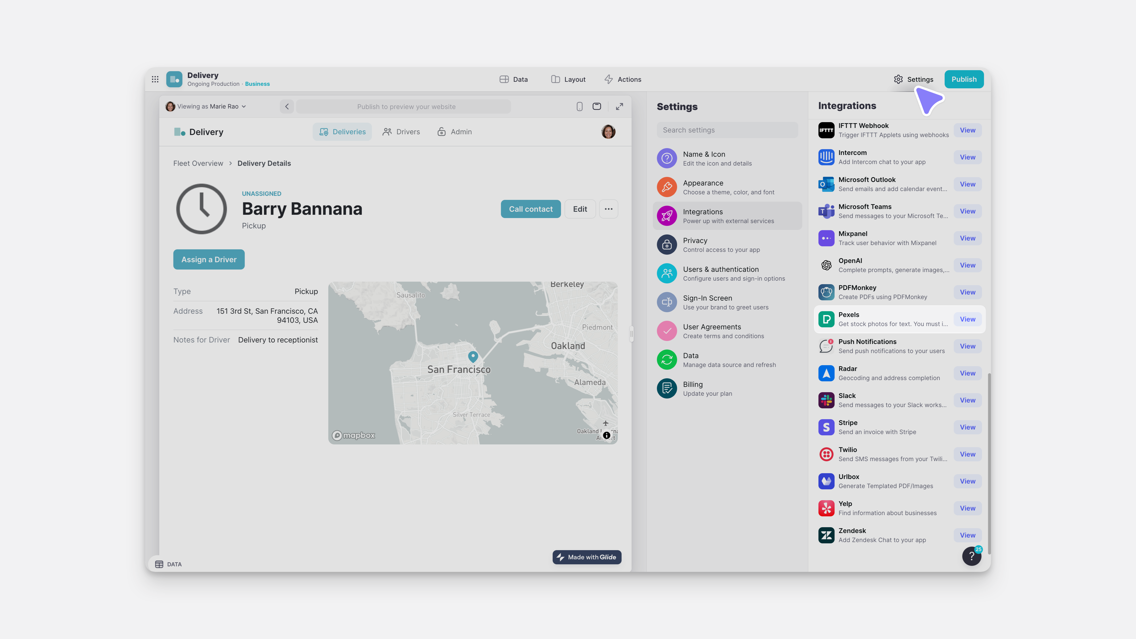 Adding the Pexels Integration